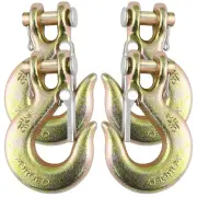 5/16" Clevis Slip Hook with Safety Latch, 4 Pack Heavy Duty Clevis Chain Hook...