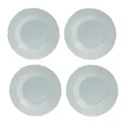 Set Of 4 Bormioli Rocco Ebro 23cm Tempered Opal Glass Soup Plate Table Dining