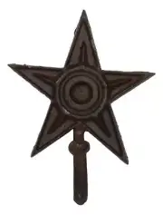 Pack Of 2 Rustic Western Lone Star Cast Iron Metal Wall Hooks Organizer Decor