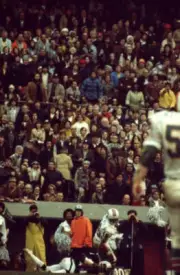 Oakland Raiders Cliff Branch in action, scoring touchdown vs - 1974 Old Photo
