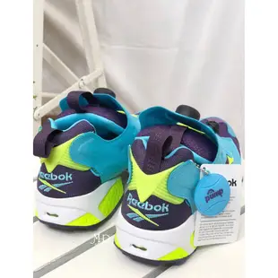 MR.CH REEBOK INSTA PUMP FURY 透氣網 充氣 慢跑鞋 藍紫黃綠 毛怪 M46892 女