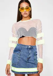 Glow Up Fishnet Top