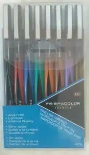 Prismacolor Fine Line Markers 8 Colors 05 Thickness