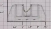 Lionel 18256-4 Amtrak Dash-9 Front Silver Railing with Chain