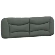 Queen Size Fabric Headboard Cushion Bed Frame Head Pillow Bedhead Pad Dark Grey