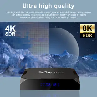 、X96max Ultra tv box 安卓11.0 S905X4芯片 5G 帶#x96 8K