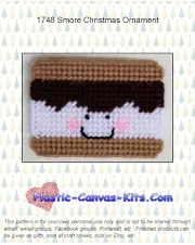 Smore Christmas Ornament- Plastic Canvas Pattern or Kit
