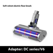 LED Motorhead for Dyson V6 DC serial Head Replacement with Soft Roller for Hard Floor White Light as Dust Detection Power Brush Vacuum Attachment
