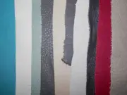 10 pcs Various Colored Leather Remnants / Scraps Various Thickness #624