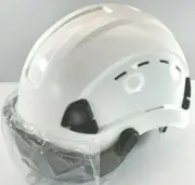 UNINOVA Safety Hardhat With Visor ANSI Z89.1 Approved, Adjustable, White