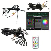 Bluetooth Control Harness Kit for 14"-50 inch RGB Chasing Halo Led Light Bar Pod