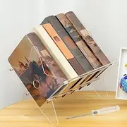 Acrylic CD Holder, Large Capacity Clear CD Holder Stand, Easy Installation Vinyl Record Storage Stand, CD Display Rack for CDs and DVDs 30x29x28cm