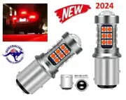 2X BAY15D 1157 RED LED BRAKE STOP TAIL LIGHT BULBS GLOBE SUPER BRIGHT ERROR FREE