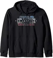 [STAR WARS] The Last Jedi Star Logo Fill Zip Hoodie