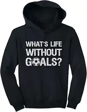 [Tstars] What's Life Without Goals? Soccer Fans/Coach Gifts Youth Hoodie Small Black