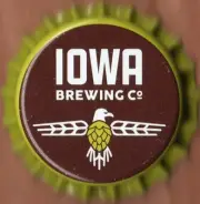 USA Plastic Lined Beer Crown Bottle Cap: Iowa Brewing