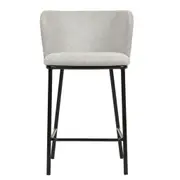 Set of 2 - Flossie 65cm Bar Stool - Coastal Light Grey