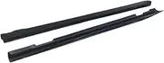 V Style Carbon Fiber Material Side Skirts Lip Trim Extensions Compatible for Benz W204 C63 Car Tuning 2008-2014(4 Doors)