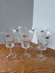 Vintage luminarc Verrerie D' Arques France Stemware Embossed