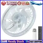 LF# Ceiling Fans Light Remote Control 4 Speeds Socket Fan Light (Pure white)