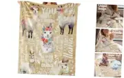 Llama Gifts for Women, Llama AlpacaThrow Blanket for Women, Sister, Daughter,