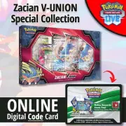 Pokémon TCG PTCGO Live Codes Zacian V-UNION Special Collection Box ONLINE Code