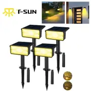 Warm White Solar LED Spotlights Spot Light Garden Path Landscape Tree Lamp IP65