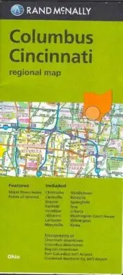 Map of Columbus Cincinnati Regional Map, Ohio, by Rand McNally