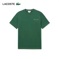 在飛比找momo購物網優惠-【LACOSTE】男裝-電繡R Lacoste字母素色短袖T