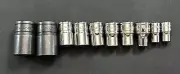 SNAP ON 10-Piece 1/4", 3/8" & 1/2"-Drive SAE Hex Bit Socket Base Set USA