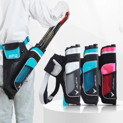Arrow Bags 3 Tubes Shoulder Waist Carrying Storage Pack Bow Archery Hunting