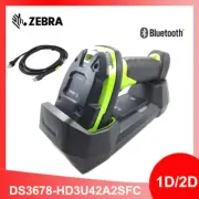 Zebra DS3678-HD3U42A2SFC Cordless Bluetooth 2D Barcode Scanner USB Kit w/ Cradle