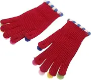 [SHERCHPRY] Men's Warm Gloves Touchscreen Fleece Lined Knitted Mittens for Winter Full Finger Gloves for Outdoor Use