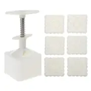 Mold 100g Flower Square Stamps Biscuit Cookie Cutter