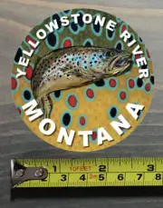 Yellowstone River Sticker Montana Fly Fishing Decal Trout Abel Ross Reels Hatch