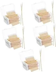 Baluue 5sets Pointed Tip Cotton Swabs Precision Makeup and Cleaning Swabs Gentle Cotton Sticks for Electronics and Makeup Removal 500pcs*5