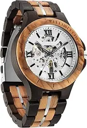 [DAXIAOYU] Fashion Casual Sandal Wood Mechanical Watch Men Top Brand Luxury Natural Wooden Automatic Skeleton Steampunk Male Wristwatch