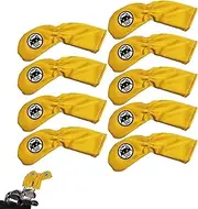 Iron Covers for Golf Clubs - 9X Golf Headcovers | Number Alphabet Design Golf Equipment, Sports Fan Club in All Weather Conditions for All Brands Driver