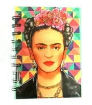 Amazing FRIDA KHALO Lined Notebook Book Spiral Hard Cover Print Design