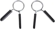 WOONEKY 4pcs 30mm Spring Collar Clamps Dumbbell Barbell Clamp Steel Buckle Abs Weightlifting Gear