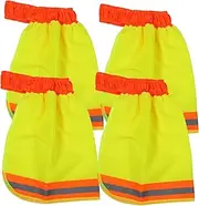 SHINEOFI 4pcs Reflective Sunshade Cloth for Hard Hats High Visibility Mesh with Full Brim Breathable Outdoor Protection for Men and Women for Sun Safety