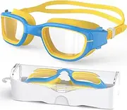 Zeligerstar Kids Swim Goggles,Swimming Goggles for Kids 6-14, Anti-Fog UV Protection Pool Goggles for Boys Girls