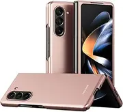 [YBROY] Case for Samsung Galaxy Z Fold5 5G, Elastic Shock Absorption, Lightweight, Anti-Scratch, Bumper Hardcase Cover for Samsung Galaxy Z Fold5 5G.(Rose Gold)