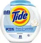 Tide PODS unscented, 81 PODS Laundry Detergent