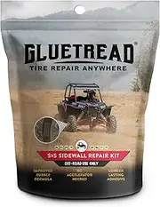GlueTread SxS UTV Tire Sidewall Repair Kit | Emergency Tire Repair No Need to Remove Tire | Off-Road Sidewall Tire Repair Kit | Improved Rubber Formula No Accelerator Needed 10 Minutes Curing Time