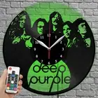 LED Clock Deep Purple Vinyl Record Wall Clock Led Light Wall Clock 2246