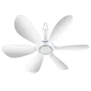 USB Mini Ceiling Fan Remote Control Adjustable Speed Low Noise Copper Motor 20W Compact Portable for Homes Dormitories M