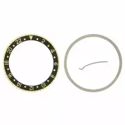 Bezel & Insert Rotating Bezel For Rolex GMT 18K Gold 16718, 16713 Black Gold