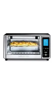 Gourmia Digital 4-Slice Toaster Oven Air Fryer with 11 Cooking Functions Stainle