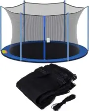 14ft Trampoline Net for 6/8-Pole Replacement Safety Enclosure Net